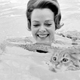 Illustration for article titled Heres a Lady Taking Her Cat for a Swim
